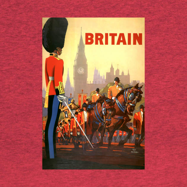 Vintage Travel Poster, the King's Guard on Horses by MasterpieceCafe